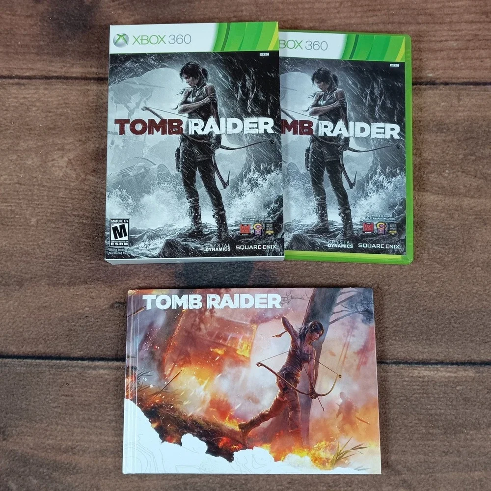 Tomb Raider Xbox 360 Game with Bonus Art Book
